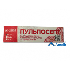 Паста антимікробної дії Пульпосепт (DiDent), шприц 1,2 г. + канюлі
